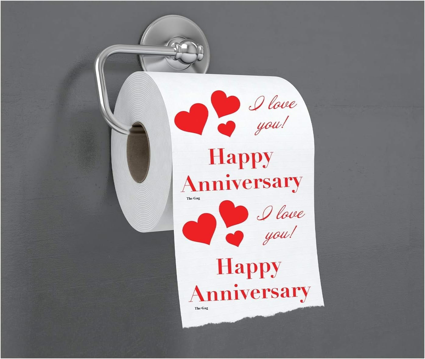 Toilet Paper Rolls-1 ROLL Happy Anniversary-I Love You-Funny Joke Gag ...