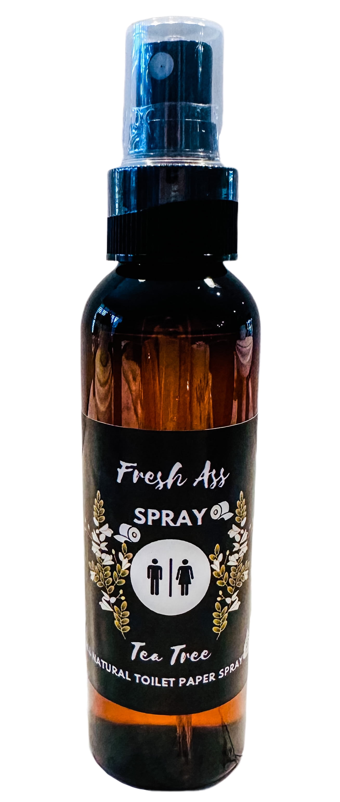 Toilet Paper Spray for Wiping Fresh Ass Natural Tea Tree 4 oz