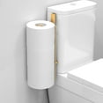 thumbnail image 1 of Toilet Paper Storage for 2 Roll Tissue, Over The Tank Toilet Paper Holder, Stainless Steel Rustproof Toilet Paper Holder Wall Mount, for Rv, Bathroom Storage and Organization, White, 1 Pack, 1 of 9