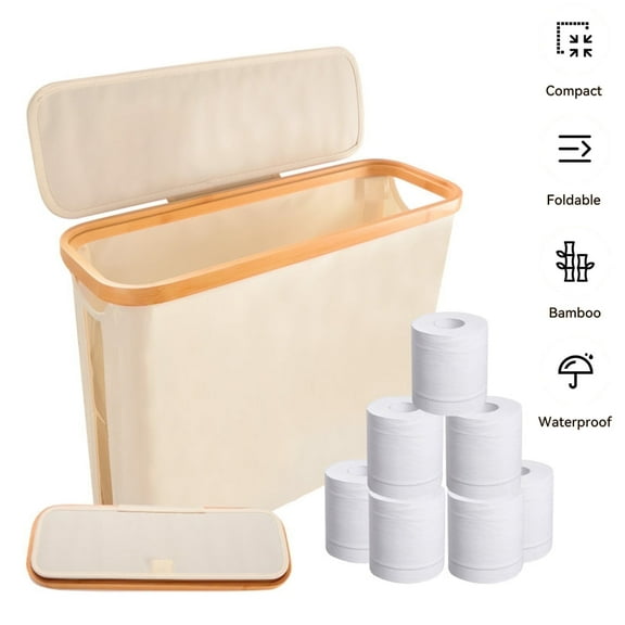 Toilet Paper Storage Box, Toilet Tissue Storage Bin for Rv Closet, Toilet Paper Basket Can Hold 12 Rolls of Toilet Paper, Placed Next to The Bathroom, Toilet, and Sink