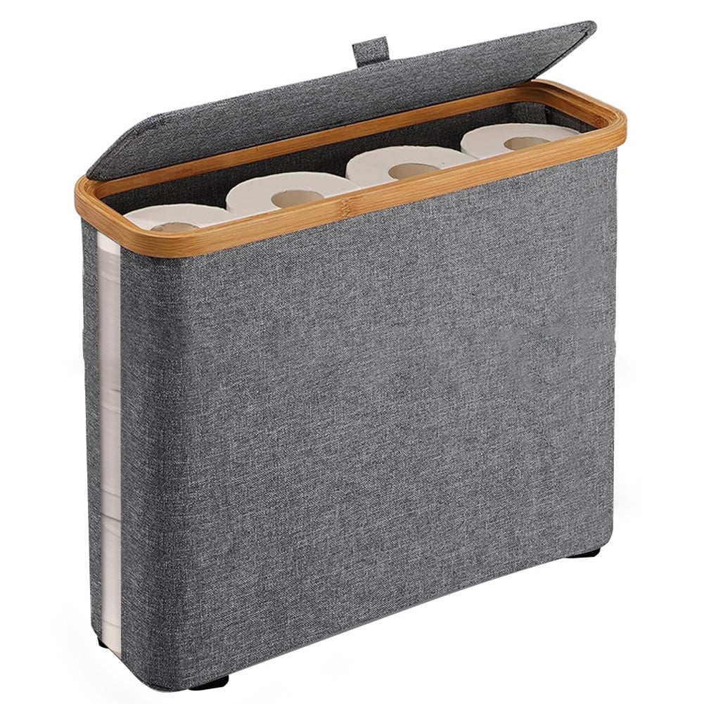 Toilet Paper Storage Basket With Lid Toilet Paper Storage Holder For ...
