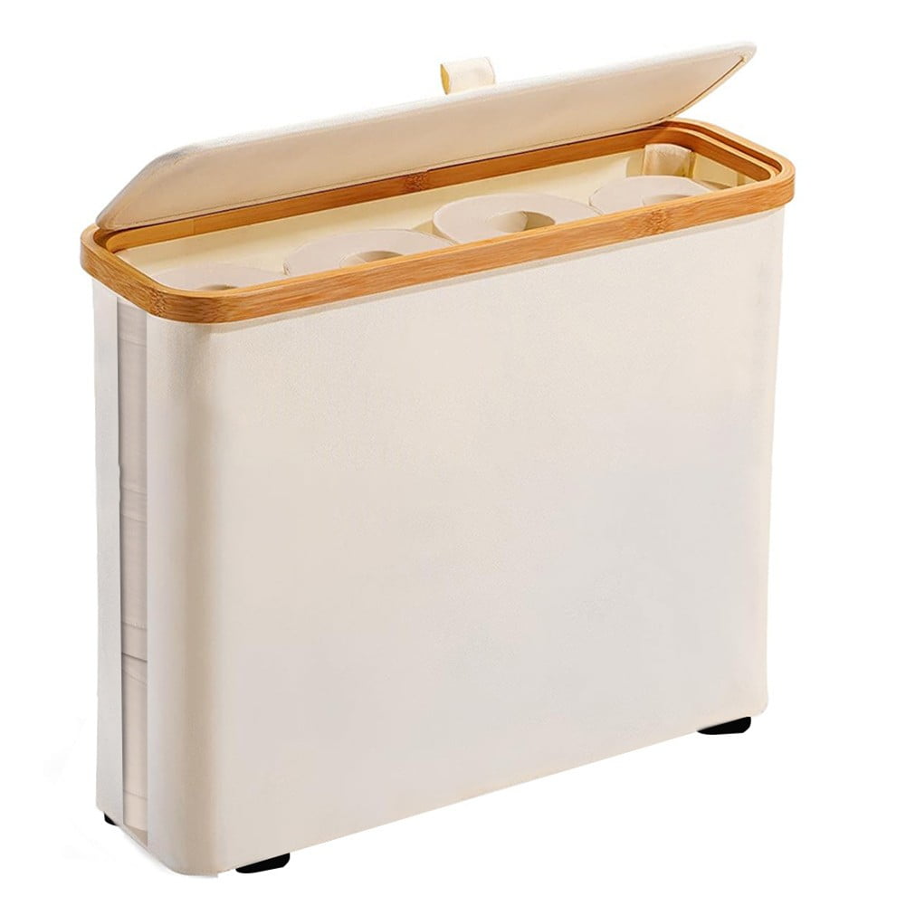 Toilet Paper Storage Basket with Lid Toilet Paper Storage Holder for ...