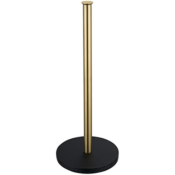 Toilet Paper Storage Stand Gold, 304 Stainless Steel Thicken 0.8mm Tissue Reserve Holder Dispenser for Bathroom, Brushed Gold, TPS180-BG