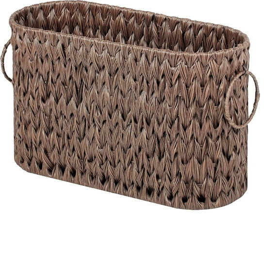 Toilet Paper Storage, Toilet Paper Basket for Bathroom, Toilet Paper Organizer for 6 Mega Rolls, Toilet Paper Holder Free Standing, Wicker Basket for Bathroom Storage