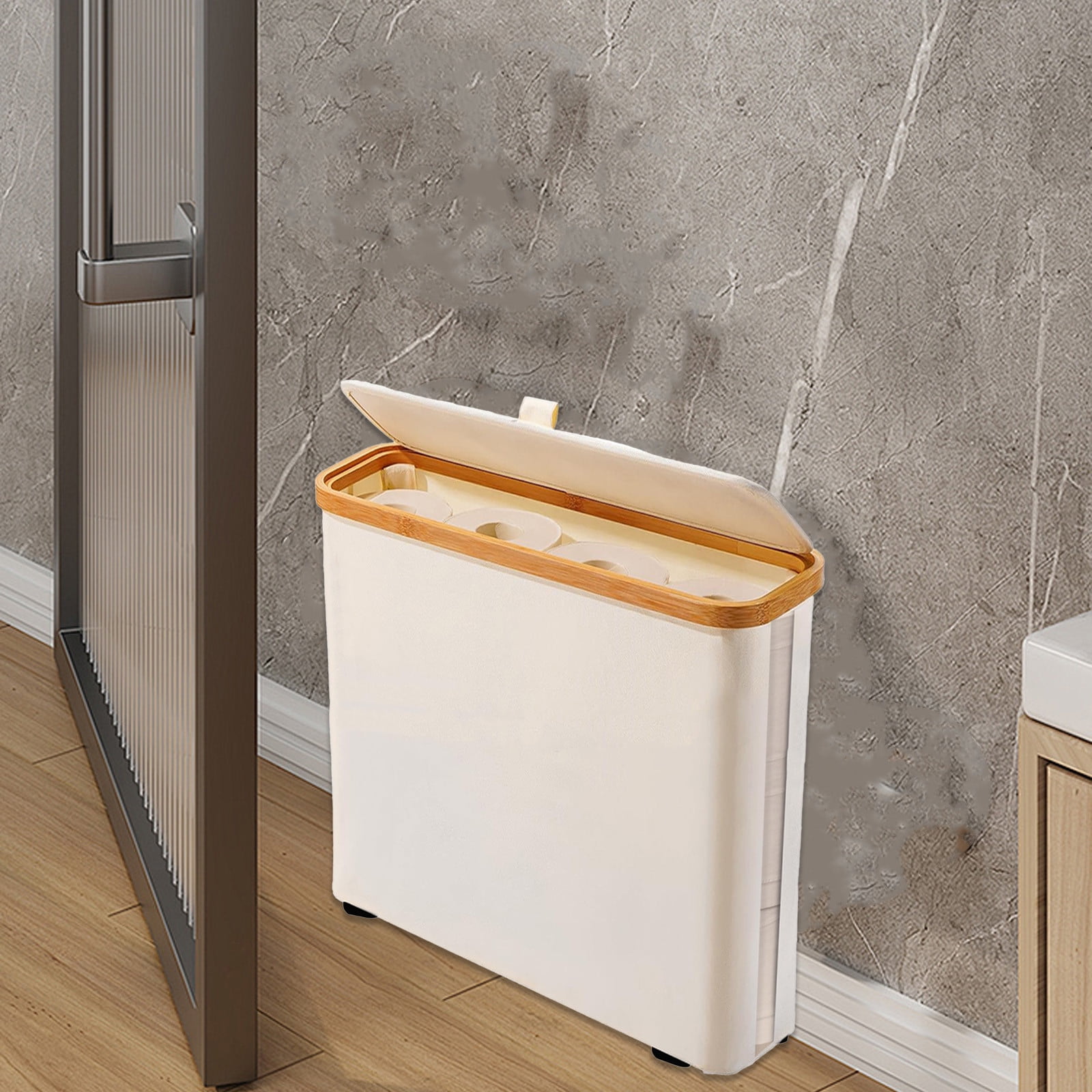 Toilet Paper Storage, Toilet Paper Basket Toilet Paper Storage Stand 12 ...