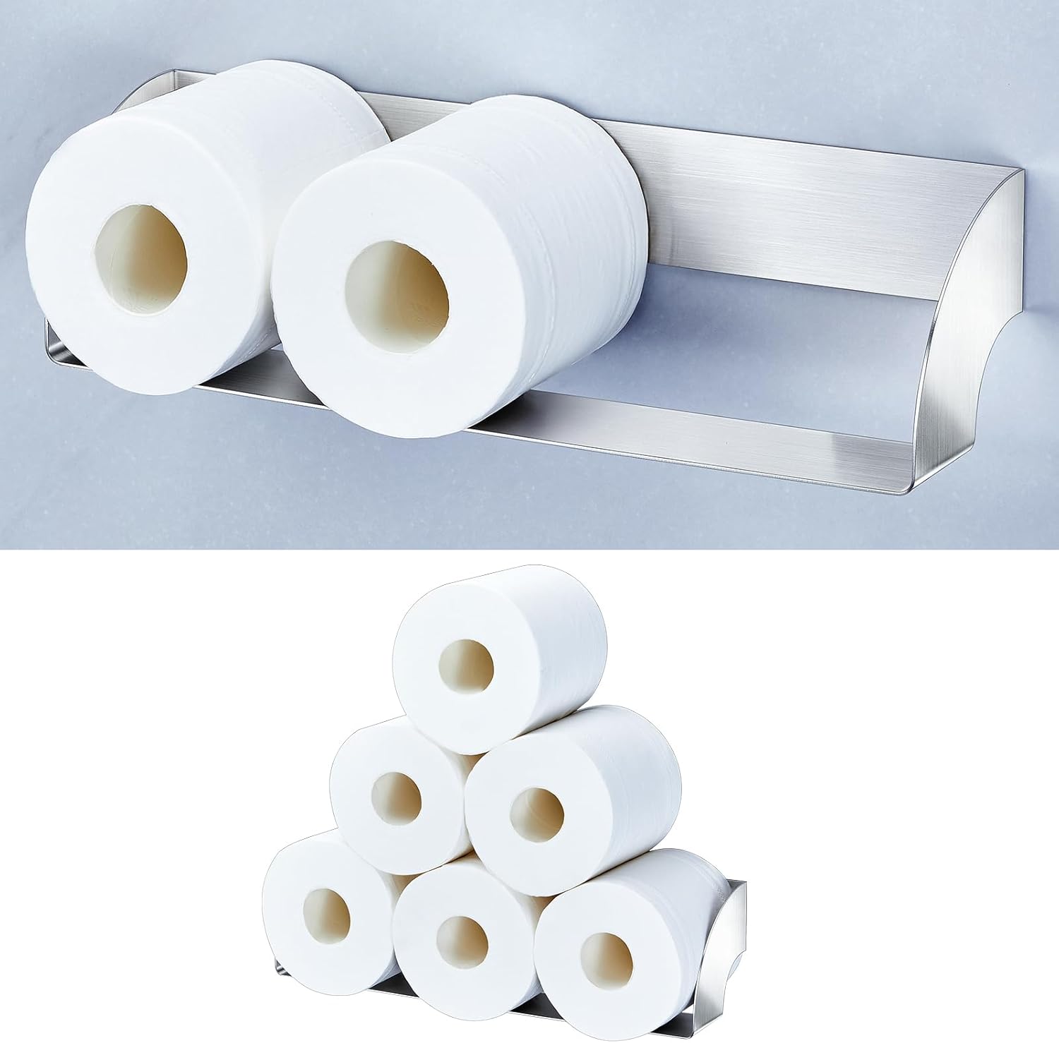 Toilet Paper Storage Wall Mount, Extra Toilet Paper Holder Storage for ...