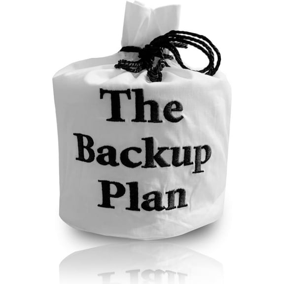 Born Uncommon Toilet Paper Roll Cover - 9" x 5.5" Reusable Cotton Toilet Paper Cover with Drawstring Closure – Decorative Bathrooms Tissue Roll Storage Bag