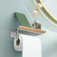 thumbnail image 1 of Toilet Paper With Shelf Wall Mounted Toilet Paper Roll Toilet Tissue For Bathroom Washroom, Usupdd 2025 Toilet Paper With Shelf Wall, 1 of 7