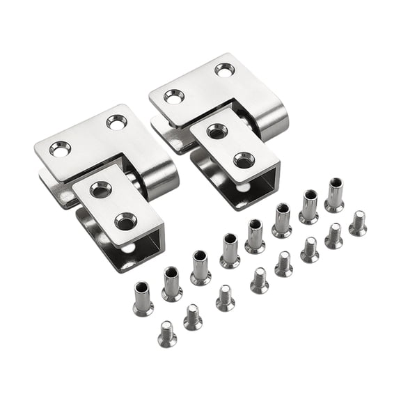 Toilet Partition Hinges Heavy Duty Stall Hardware Door Panel Hinge for Shopping Mall Hotel Bathroom Easy to Install
