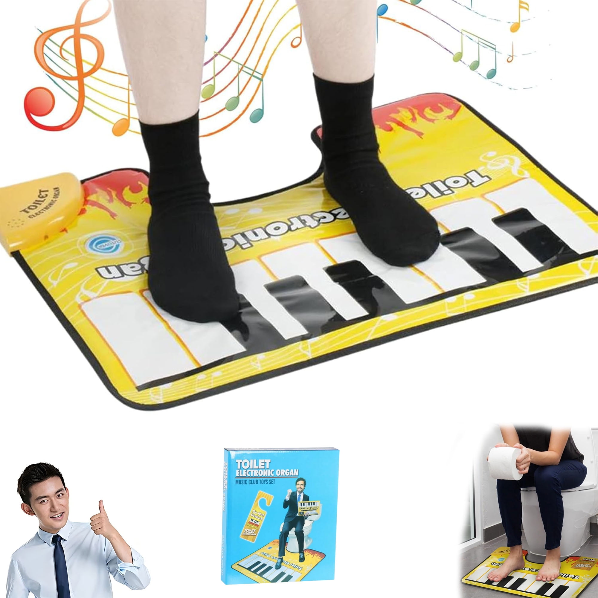 Toiletten Piano Matte Mit Klavierklang - Lustige Musikmatte Für WC & Kinder