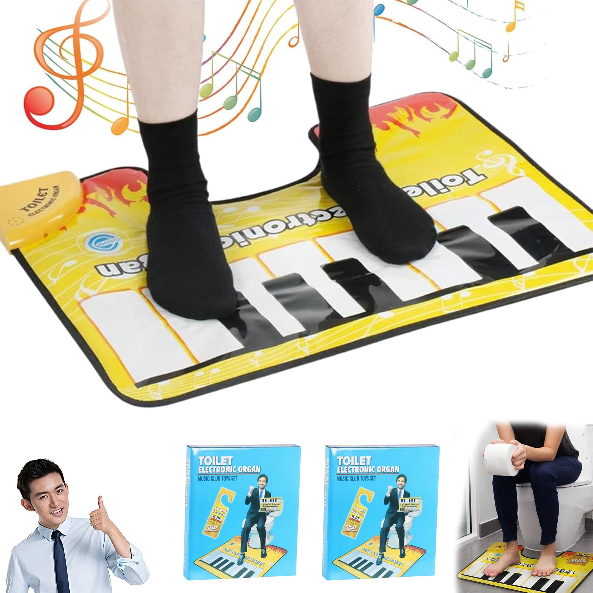 Aibyks Toiletpiano muzikale mat, toiletpiano mat, Creatief