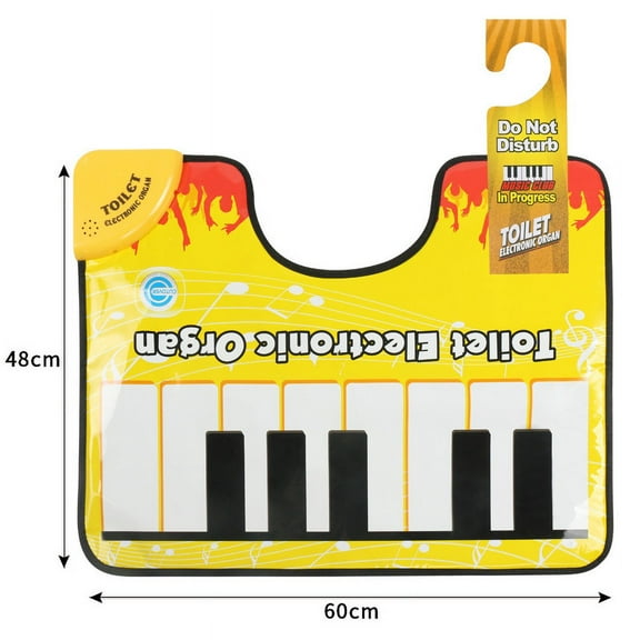 Toilet Piano Mat Toilet Toys For Relieving Boredom, Piano Music Blanket