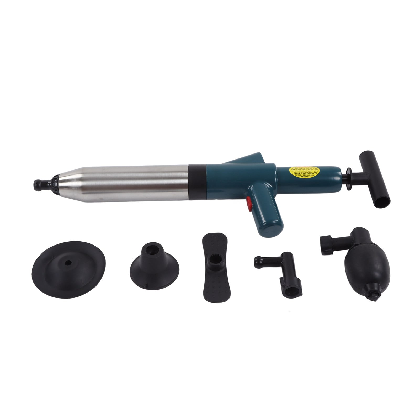 Toilet Plunger,Air Drain Unblocker,Stainless Steel High Pressure Air