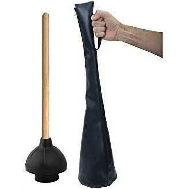 Toilet Plunger Bag Holder Heavy Duty Black Universal Plunger Holder