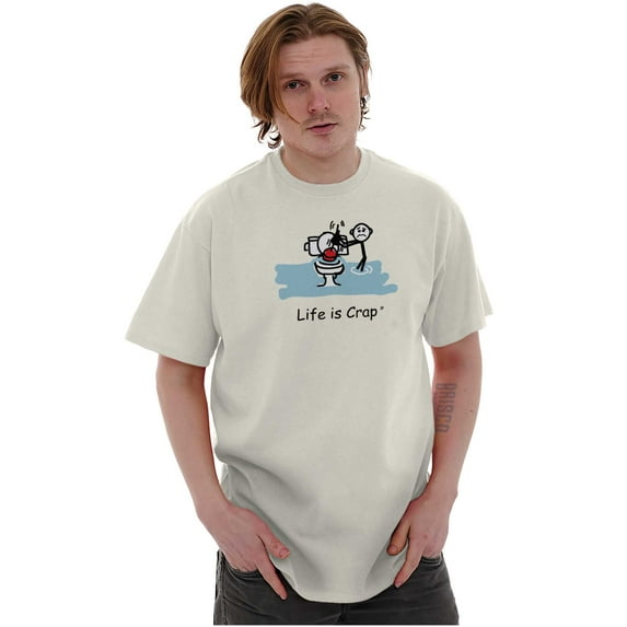 Toilet Plunger Clog Bathroom Novelty Mens Graphic T Shirt Tees Brisco Brands