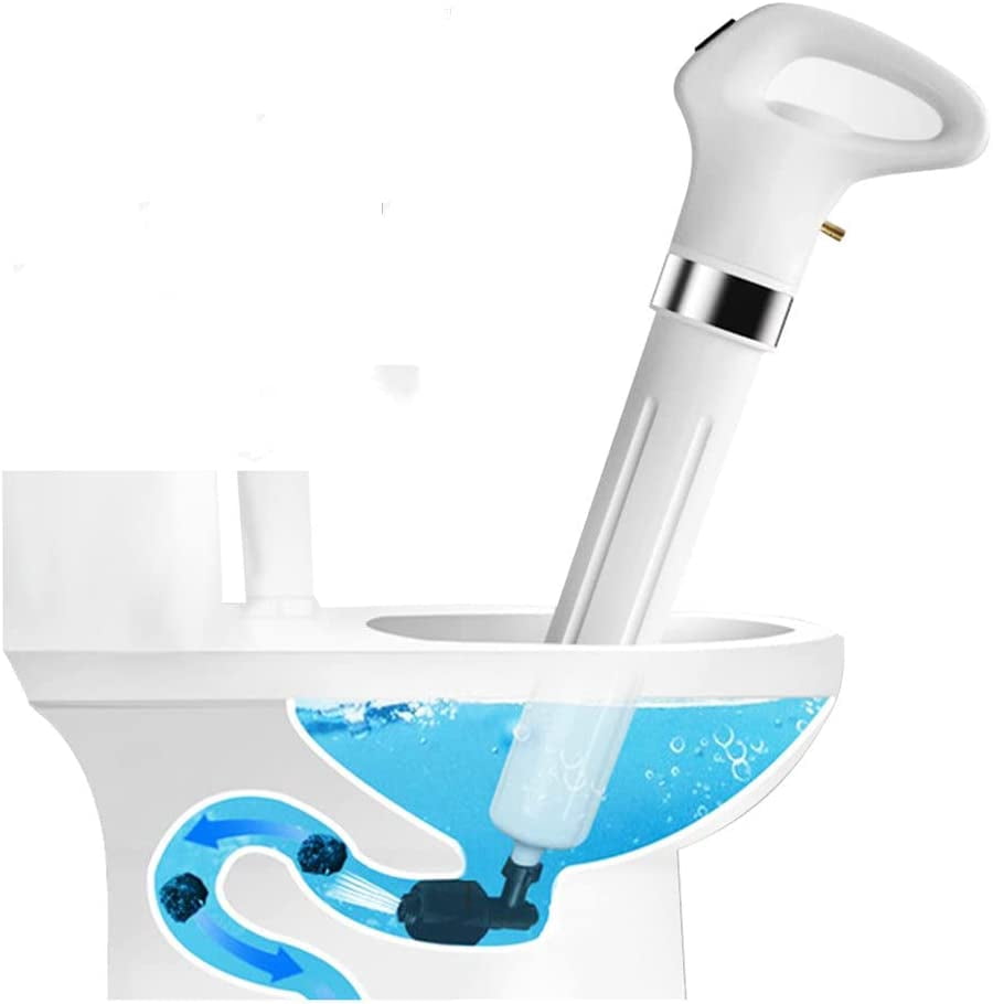 Toilet Plunger Air Pressure - High-Power Drain Clog Remover With Barometer For Sinks & Bathrooms High-pressure Drain Blaster