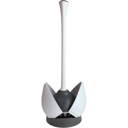 Toilet Plunger with Hideaway Caddy – Toilet Plunger for Bathroom, Bathroom Organizers & Storage
