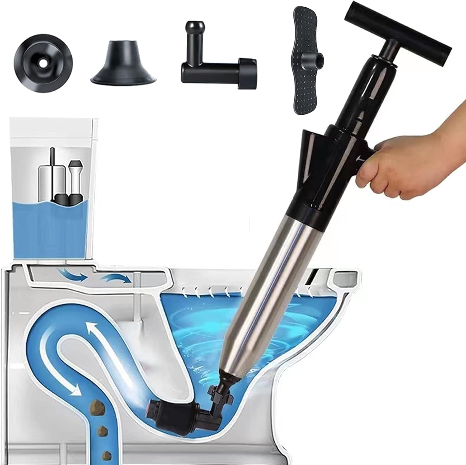 Plunger High Pressure Air Drain Blaster Cleaner Toilets Drain 1547793293 Bc81a2db Progressive - View #8