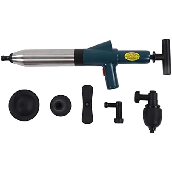 Toilet Plunger, High Pressure Air Drain Unblocker, Stainless Steel Manual Pneumatic Drain Plunger, Pipe Unclogging Tool for Kitchen, Bathroom$$Tools & Hardware Other