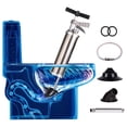 Toilet Plunger,High Pressure Pipe Plunger Air Drain Blaster,Stainless Steel Toilet
