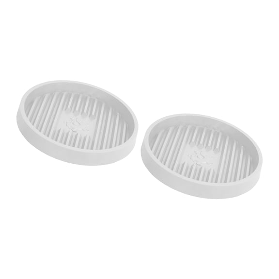 Toilet Plunger Holder and Drainer Set Efficient Bathroom Storage Quick Dry Ventilated Plunger Organization Tray 2pcs