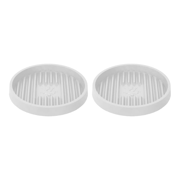 Toilet Plunger Holder with Quick Drying Ventilated Base NonTipping Holder for Toilet Tool Drip Collecting Tray 2PCS