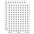 thumbnail image 1 of Toilet Plunger Plumbing Icon Solid 200+ Round Stickers - White - Gloss Finish - 0.50" Size, 1 of 3