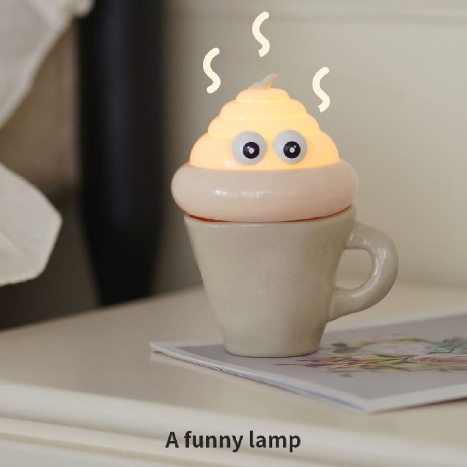 Toilet Poop Squeezing Night Light Stress Toy Weird Prank Space