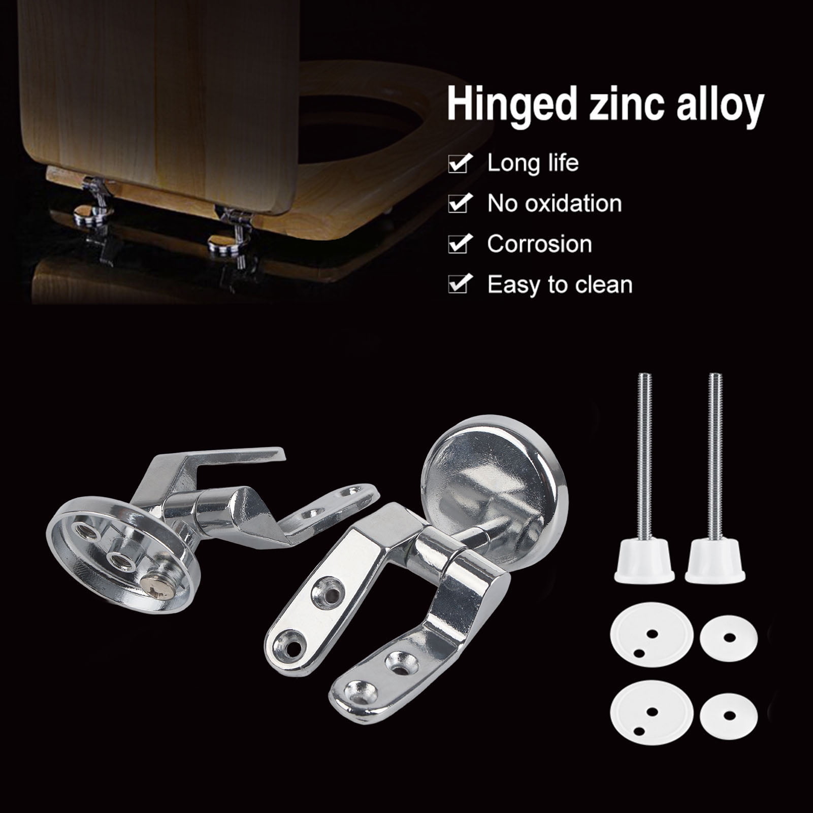 Toilet Replacement Seat Set, Replacement Toilet Seat Hinge Hinge Fitting Bathroom Hotel Set