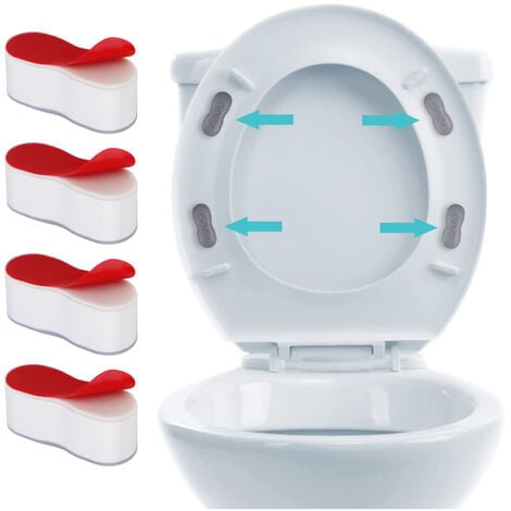 Toilet Riser 4pcs Toilet Seat Pads Seat Bumpers Self Adhesive Toilet ...