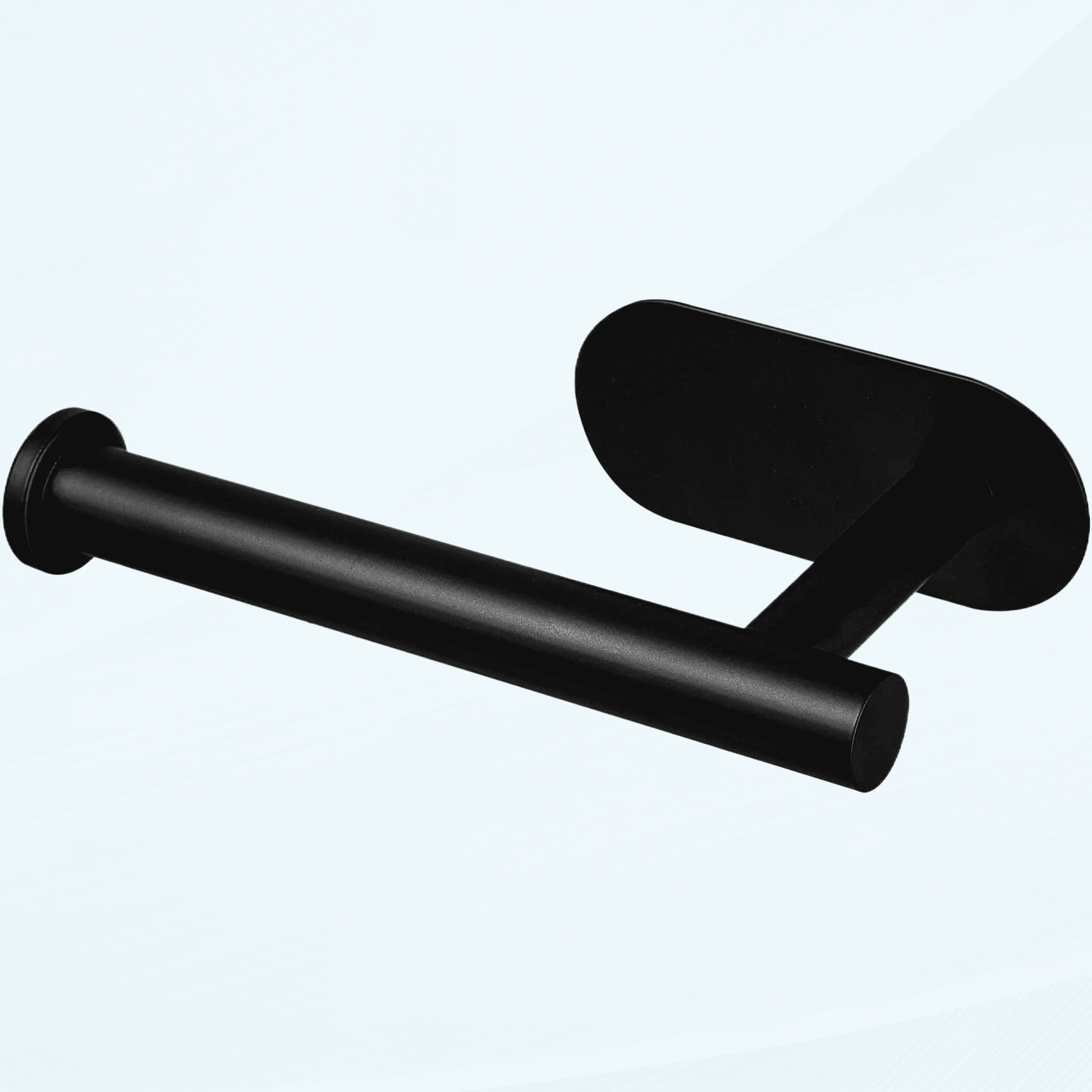 Toilet Roll Holder Self Adhesive Black Paper Holders Tissue 3M Stand Hanger Bathroom SUS-304 Stainless Steel 10 Years Warranty,No Drilling Required, Strong Adhesiveness and Waterproof