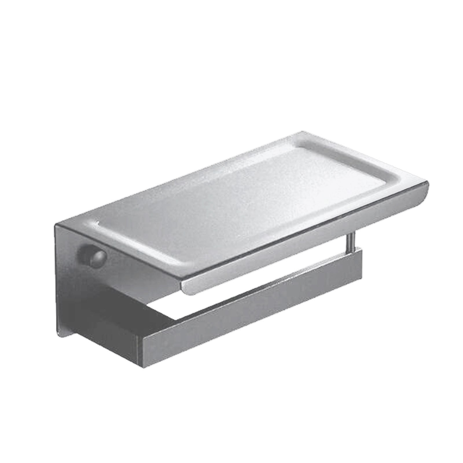 Toilet Roll Holder With Phone Self, Stick On Toilet Roll Holder For