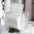 Toilet Roll Paper Holder Clear Visible Modern Waterproof Desktop Tissue