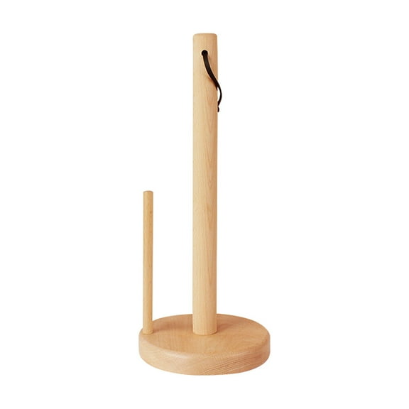 Toilet Roll Stand Wooden Beech Paper Towel Holder Smooth Surface Convenient