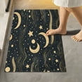 thumbnail image 1 of Toilet Rug Rectangle Bathroom Rugs Non-Slip Soft Plush Machine Washable Contour Bath Mat Crescent Moon and Star 24x16, 1 of 9