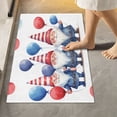 thumbnail image 1 of Toilet Rug Rectangle Bathroom Rugs Non-Slip Soft Plush Machine Washable Contour Bath Mat Gnome with Balloon 24x16, 1 of 9
