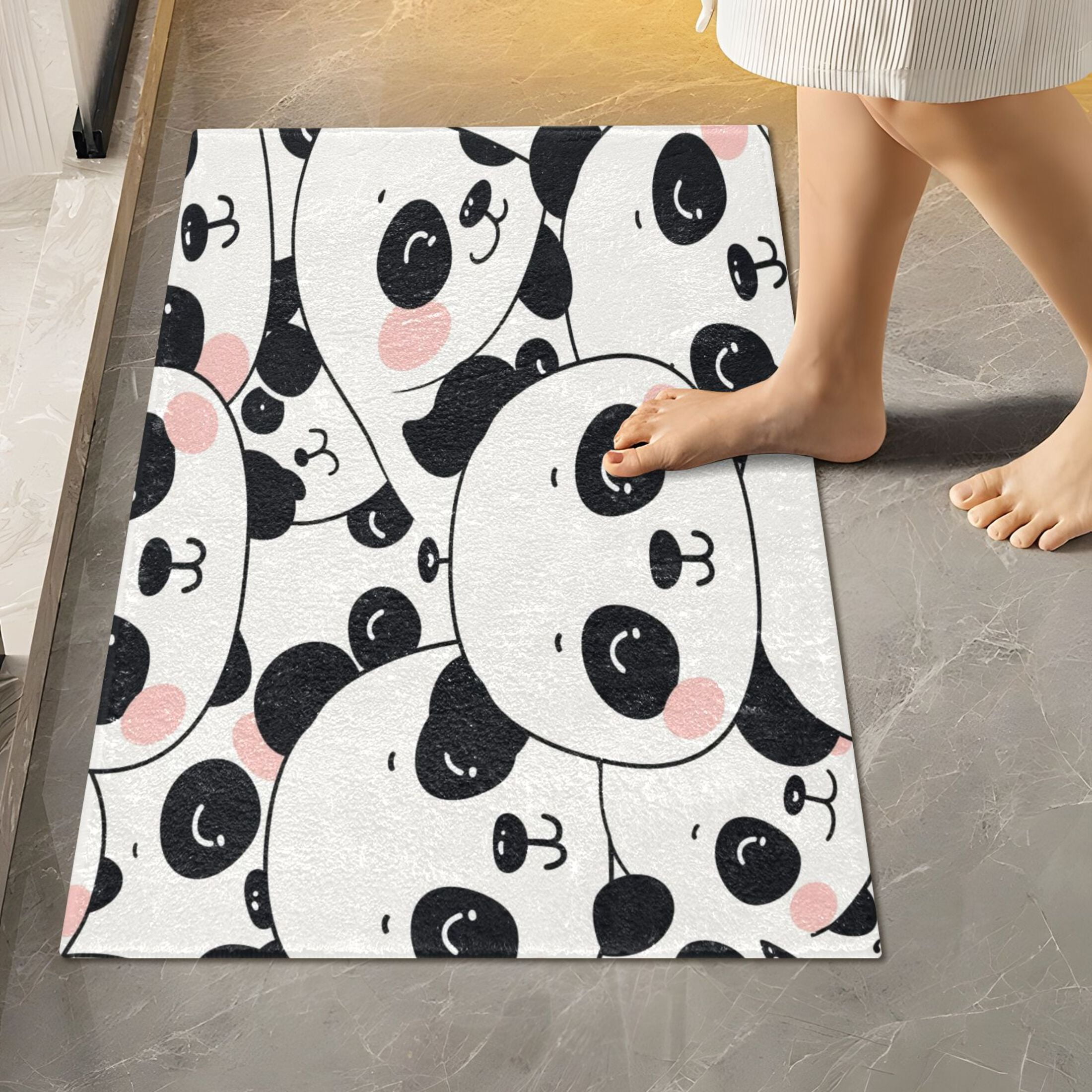 Kawaii Soft Panda Bear Rug & Mat