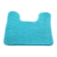 thumbnail image 1 of Toilet Rug U Shaped, Non Absorbent Chenille Bath Mat, Soft Plush Washable Toilet Mat for Bathroom, Quick Dry Low Pile Contour Rug 19.7"x15.7", 1 of 9
