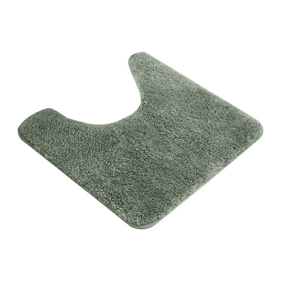 Toilet Rugs,Toilet Rugs U Shaped Washable,U Shaped Toilet Rug,Toilet Contour Rug,U Shape Bathroom Rug,Ultra Soft & Plush Fluffy, Non-Slip, Quick Dry For Home Decor Accessories(19.7"X19.7")