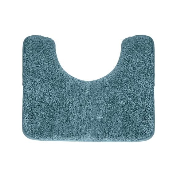 Toilet Rugs U Shaped 20" × 20" Non Slip & Super Absorbent Extra Thick Soft, Washable Bath Mats for Bathroom Floor, Microfiber Plush Shaggy Contour Bath Rugs for Toilet,Dry Quick