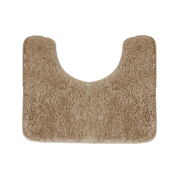 Toilet Rugs U Shaped 20" × 20" Non Slip & Super Absorbent Extra Thick Soft, Washable Bath Mats for Bathroom Floor, Microfiber Plush Shaggy Contour Bath Rugs for Toilet,Dry Quick