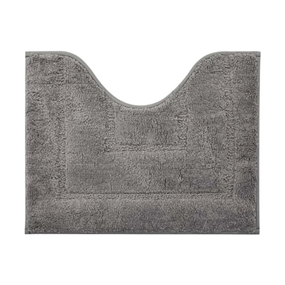 Toilet Rugs U-Shaped Bathroom Rug, Dry Quickly, Machine Washable, Non-Slip Toilet Bath Mat, Toilet Mats for Bathroom Toilet (15.7x19.7inch)