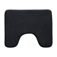 thumbnail image 1 of Toilet Rugs U Shaped Bathroom Rug,Machine Washable Non Slip Quick Dry Super Absorbent Ultra Thin Toilet Mats for Bathroom Toilet,15.7x19.6in(Black), 1 of 6