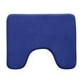 thumbnail image 1 of Toilet Rugs U Shaped Bathroom Rug,Machine Washable Non Slip Quick Dry Super Absorbent Ultra Thin Toilet Mats for Bathroom Toilet,15.7x19.6in(Blue), 1 of 6