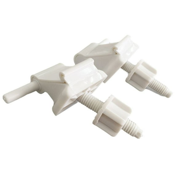 Toilet S-eat Hinge Replacement Kit White Plastic