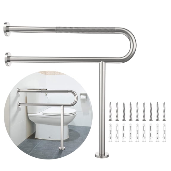 Toilet Safety Frame Satin Nickel 32 Inch 1
