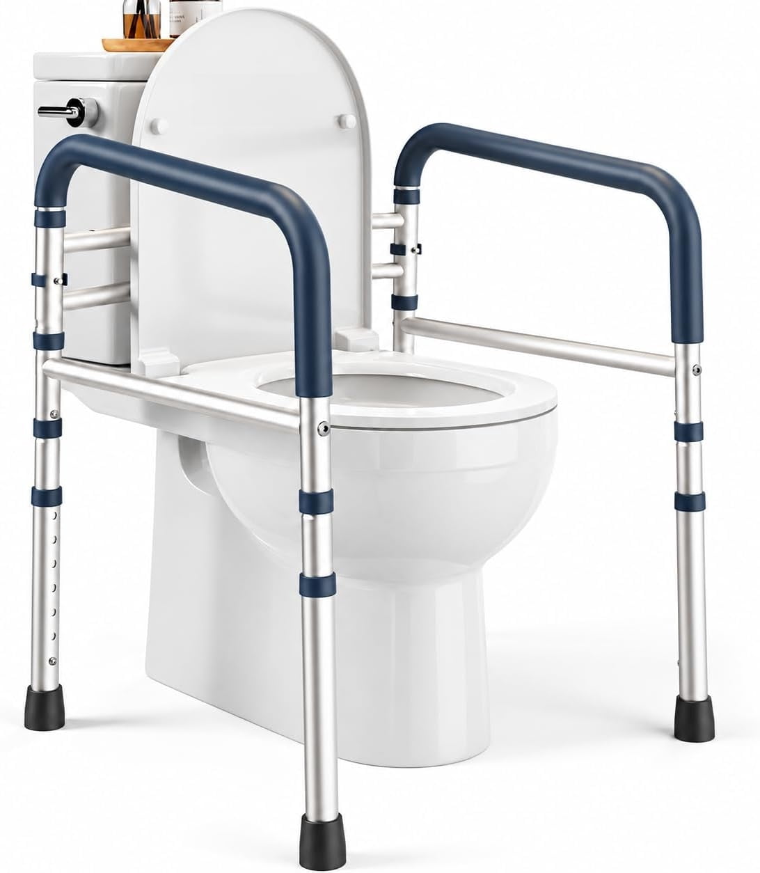 Toilet Safety Rails (350 lb) - Adjustable Toilet Safety Frame & Rails ...