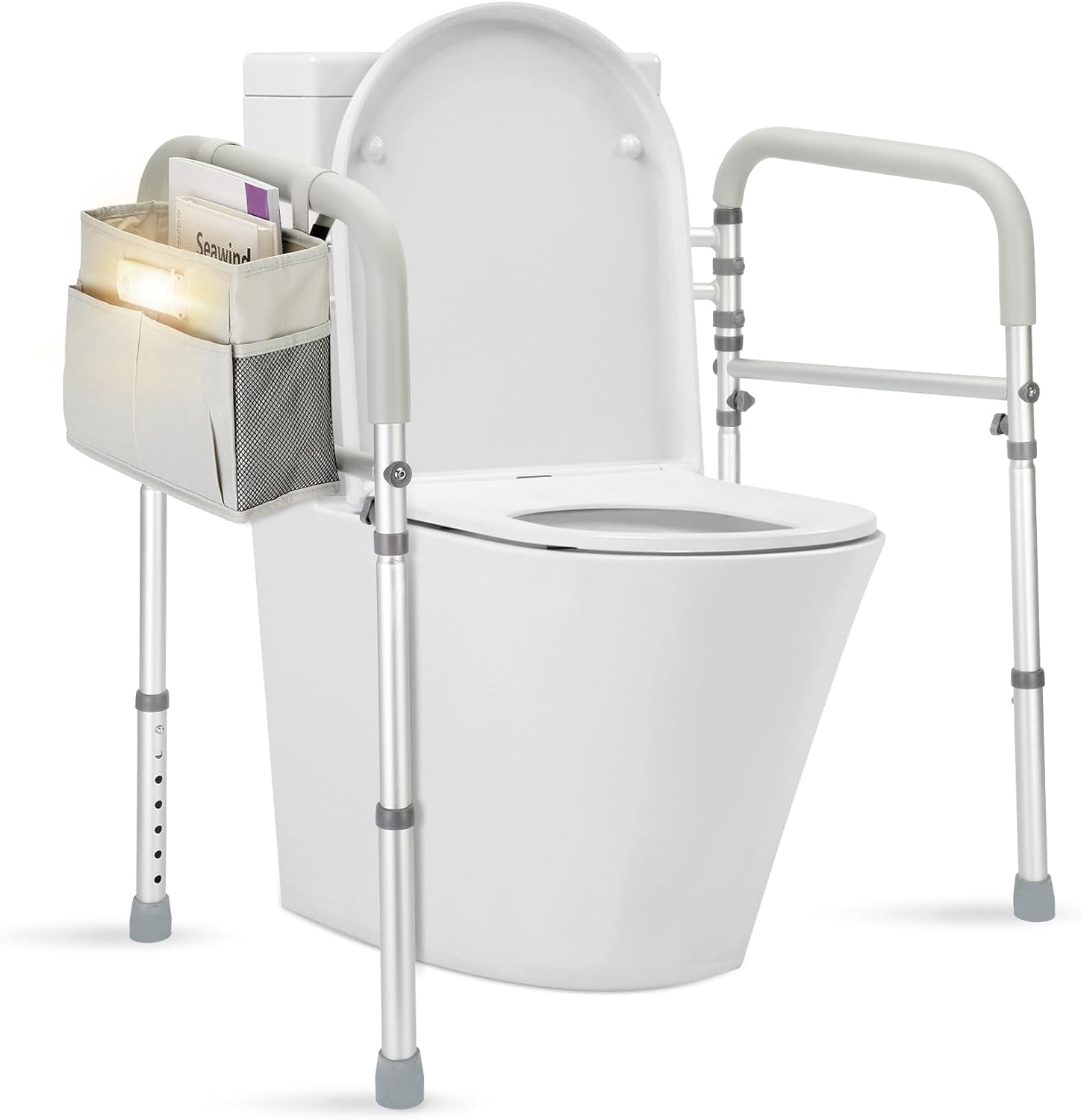 Toilet Safety Rails (350lb) Toilet Safety Rail for Elderly Adults ...