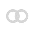 thumbnail image 1 of Toilet Seal Rings Silicone Toilet Gasket, Compatible with TOTO THU440-A, THU445, 10A-A, 2-Pack, 2.12Inch(54mm) ID, 3.14Inch(80mm) OD，WC Replacement and Repair Part, 1 of 6