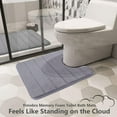 thumbnail image 1 of Toilet Seat*1 Bathroom Rug Won'T Slip Bathroom Mat Soft and Comfortable Furry Durable Thickened Bathroom Rug Machine Washable Reusable Toilet Mat, 1 of 6
